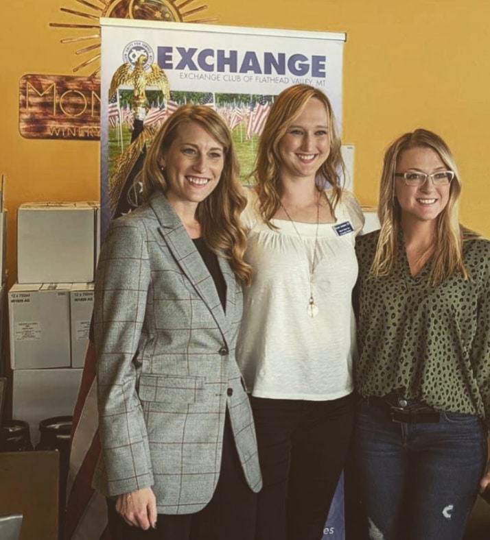 Mandy and Melissa at the Flathead Valley Exchange Club